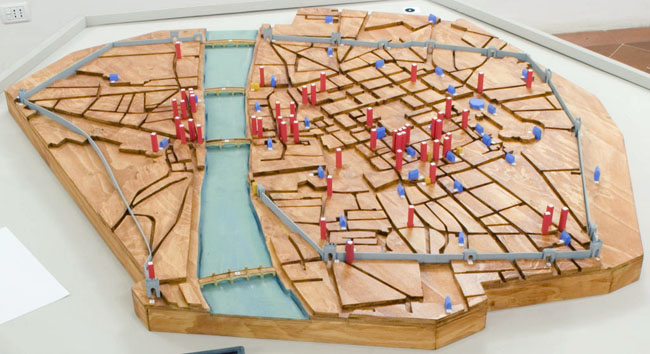 Model of Dante's Florence