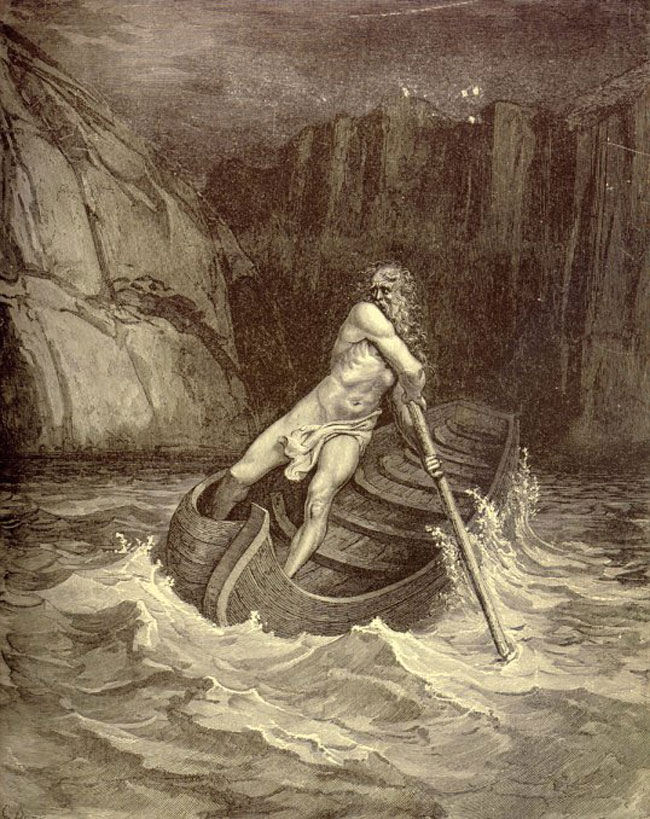 Resultado de imagem para Caronte Gustave Doré