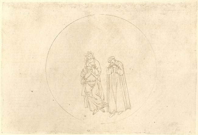 Botticelli, Dante learns of exile